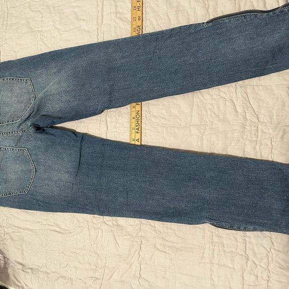 Free People High Waist Skinny Jeans Side Zip Ankle - Picture 3 of 7